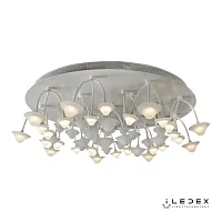 Люстра потолочная LED Darner C50068/16Y WH iLedex белая на 1 лампа, основание белое в стиле хай-тек модерн 