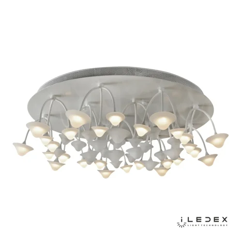 Люстра потолочная LED Darner C50068/16Y WH iLedex белая на 1 лампа, основание белое в стиле хай-тек современный 