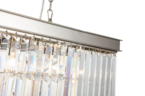 Люстра подвесная Triumph 6119-800 NIC iLamp прозрачная на 8 ламп, основание никель в стиле американский современный  фото 2