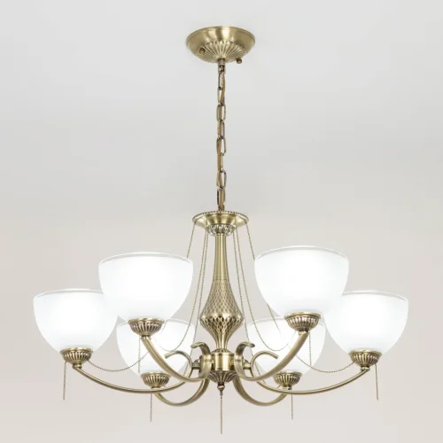 Люстра подвесная Франческа CL417263 Citilux белая на 75 ламп, основание бронзовое в стиле классический  фото 2