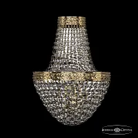 Бра 19321B/H1/20IV G Bohemia Ivele Crystal прозрачный 2 лампы, основание золотое в стиле классический sp