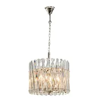 Люстра подвесная Verene APL.808.03.05 Aployt прозрачная на 5 ламп, основание хром в стиле классический Люстра подвесная Verene APL.808.03.05 Aployt прозрачная на 5 ламп, основание хром в стиле классический