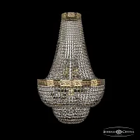 Бра 19091B/H2/35IV G Bohemia Ivele Crystal прозрачный 4 лампы, основание золотое в стиле классический sp