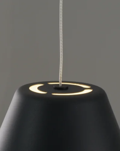 Светильник подвесной LED Atla V10889-PL Moderli чёрный 1 лампа, основание чёрное в стиле современный  фото 3