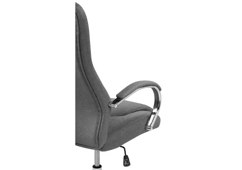Компьютерное кресло Tron gray fabric 15519 Woodville, серый/ткань, ножки/металл/хром, размеры - *1210***610*700 фото 8