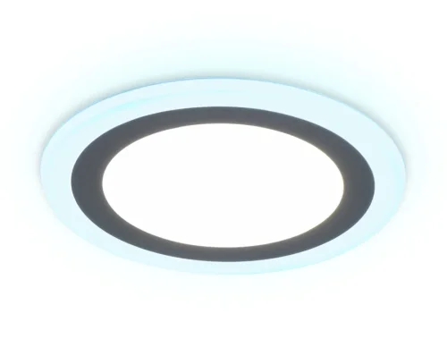 Светильник точечный LED Downlight DCR363 Ambrella light белый 1 лампа, основание белое в стиле современный хай-тек круглый