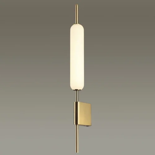 Бра LED Reeds 4794/12WL Odeon Light белый на 1 лампа, основание бронзовое в стиле современный 