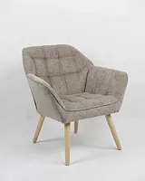 Кресло Вэйл серый УТ000037098 Stool Group, серый/ткань, ножки/дерево/бежевый коричневый, размеры - *820***790*730мм