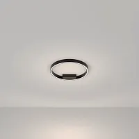 Светильник потолочный LED Rim MOD058CL-L25BK Maytoni чёрный 1 лампа, основание чёрное в стиле современный минимализм хай-тек кольца