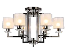 Люстра потолочная LED TR4422 Ambrella light белая на 6 ламп, основание хром в стиле классический современный 