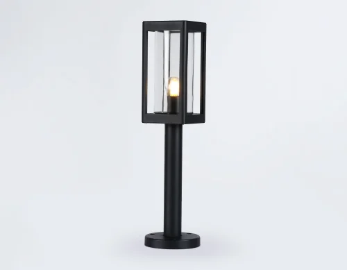 Парковый светильник ST2417 Ambrella light уличный IP54 чёрный 1 лампа, плафон прозрачный в стиле хай-тек современный E27 фото 2