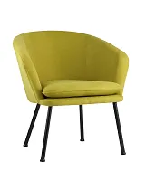 Кресло Декстер, травяной УТ000001795 Stool Group, зелёный/ткань, ножки/металл/чёрный, размеры - ****710*660мм