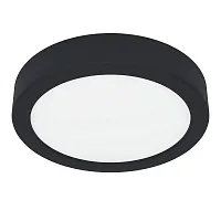 Светильник накладной LED Fueva 5 900581 Eglo белый 1 лампа, основание чёрное в стиле современный круглый
