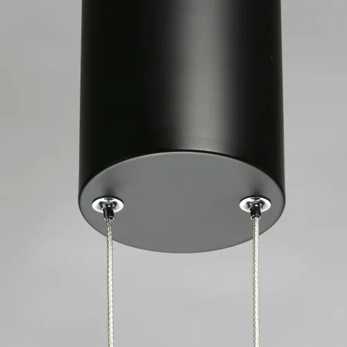 Люстра подвесная LED Гэлэкси 632017206 DeMarkt белая на 1 лампа, основание чёрное в стиле хай-тек  фото 11