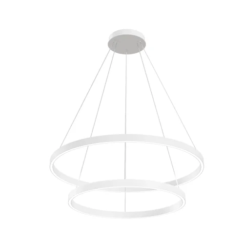 Люстра подвесная LED Rim MOD058PL-L74W4K Maytoni белая на 1 лампа, основание белое в стиле хай-тек кольца фото 2