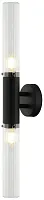 Бра Satori 2161/02/02W Stilfort прозрачный 2 лампы, основание чёрное в стиле современный 