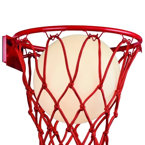 Бра Basketball 7244 Mantra красный белый на 1 лампа, основание красное в стиле современный баскетбол фото 3