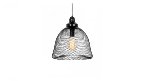 Светильник подвесной лофт Hilson LDP 016-L BK Lumina Deco чёрный 1 лампа, основание чёрное в стиле лофт 