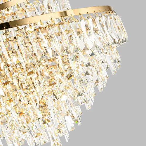 Люстра подвесная Wayta 5073/25 Odeon Light прозрачная на 25 ламп, основание золотое в стиле современный  фото 5