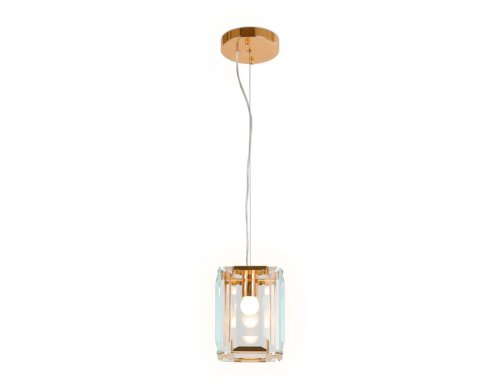 Светильник подвесной Traditional TR5108 Ambrella light прозрачный 1 лампа, основание золотое в стиле современный классический  фото 3