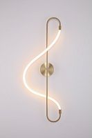 Бра LED Klimt A2850AP-13PB Arte Lamp белый медь 1 лампа, основание медь в стиле современный хай-тек 