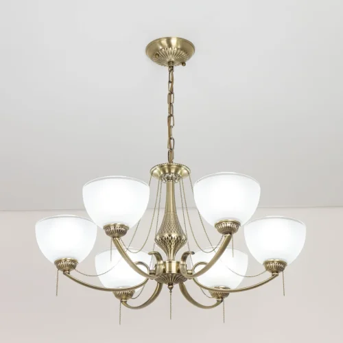 Люстра подвесная Франческа CL417263 Citilux белая на 75 ламп, основание бронзовое в стиле классический  фото 7
