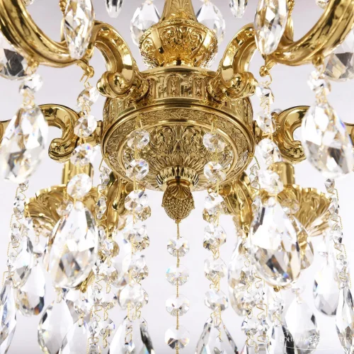 Люстра подвесная 72101/6/125 B G Bohemia Ivele Crystal без плафона на 6 ламп, основание золотое в стиле классический sp фото 3