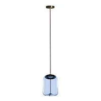 Светильник подвесной LED Knot 8133-C mini LOFT IT голубой 1 лампа, основание медь в стиле модерн 