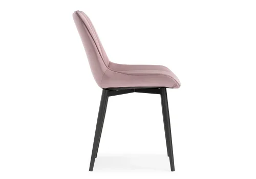 Стул на металлокаркасе Седа К розовый / черный 502098 Woodville, розовый/велюр, ножки/металл/чёрный, размеры - ****500*560 фото 3
