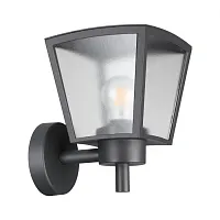 Настенный светильник Park 370943 Novotech уличный IP54 чёрный 1 лампа, плафон прозрачный в стиле хай-тек E27