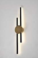 Бра LED Brescia V10424-WL Moderli чёрный 1 лампа, основание золотое чёрное в стиле модерн хай-тек отражённый свет