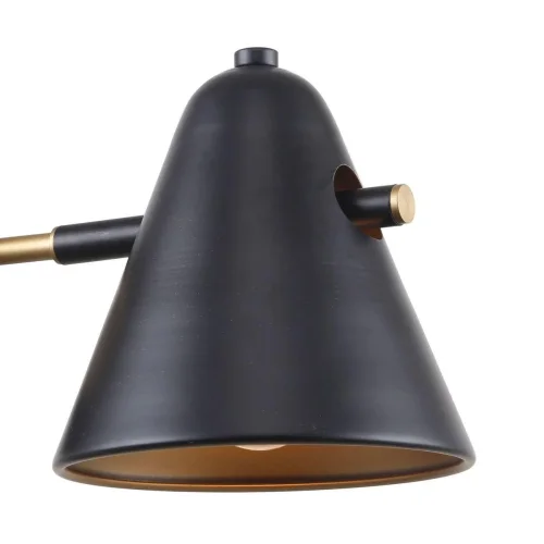 Бра Rigor 2844-1W F-promo чёрный на 1 лампа, основание чёрное в стиле лофт  фото 3