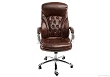 Кресло для руководителя Rich коричневое 1869 Woodville, коричневый/искусственная кожа, ножки/металл/хром, размеры - *1250***670*750