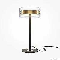 Настольная лампа LED Dress code MOD348TL-L14BBS3K Maytoni прозрачная 1 лампа, основание чёрное металл в стиле современный хай-тек 