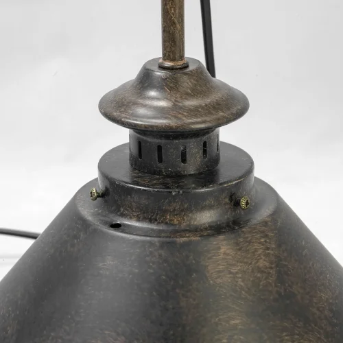 Светильник подвесной лофт Auburn GRLSP-9833 Lussole коричневый 1 лампа, основание коричневое в стиле лофт  фото 6