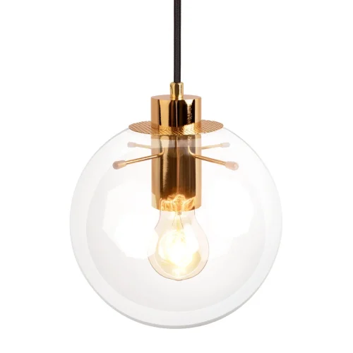 Светильник подвесной Selene 2033-A LOFT IT прозрачный 1 лампа, основание золотое в стиле модерн лофт шар фото 5