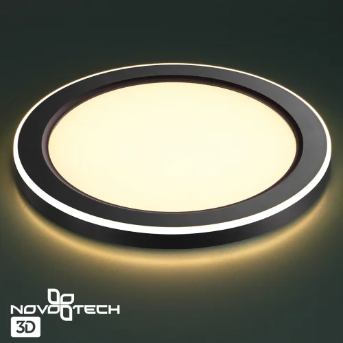 Светильник точечный LED Span 359023 Novotech белый 1 лампа, основание чёрное в стиле хай-тек  фото 9