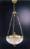 Люстра подвесная  L 650/2 Reccagni Angelo белая на 2 лампы, основание античное бронза в стиле классический 