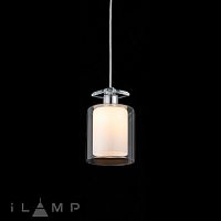 Светильник подвесной King RM6201-1P CR+CL iLamp прозрачный 1 лампа, основание хром в стиле американский современный 