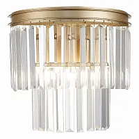 Бра Ercolano SL1624.201.02 ST-Luce прозрачный 2 лампы, основание матовое золото бежевое в стиле современный 