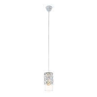 Светильник подвесной CARDIGAN 49202 Eglo серый прозрачный 1 лампа, основание серое в стиле современный 