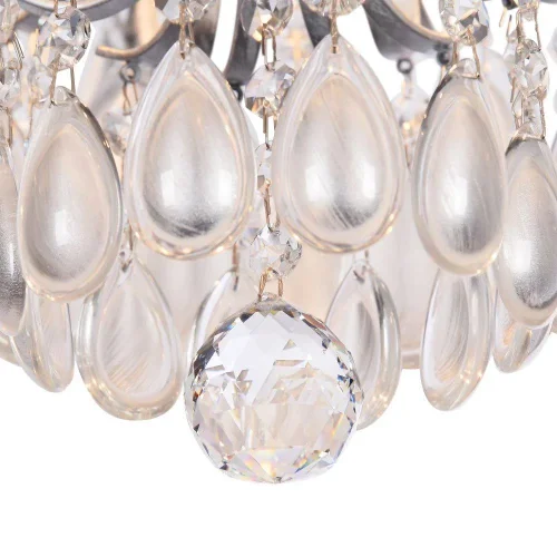 Люстра потолочная Chabrol FR2302CL-06S Freya белая серебряная на 6 ламп, основание белое серебряное в стиле современный  фото 3