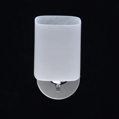 Бра Тетро 673023701 DeMarkt белый на 1 лампа, основание серебряное в стиле современный  фото 5