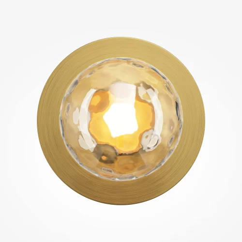 Бра LED Ambre MOD331WL-L3BS3K Maytoni янтарный на 1 лампа, основание латунь в стиле современный молекула шар фото 2