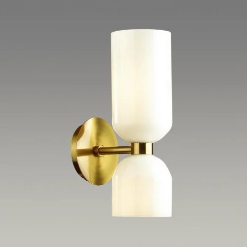 Бра Orinoco 4798/2W Odeon Light белый на 2 лампы, основание бронзовое в стиле современный 