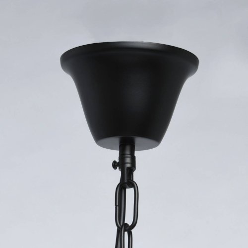 Люстра подвесная хрустальная Гослар 498014910 MW-Light прозрачная на 10 ламп, основание чёрное в стиле современный  фото 4