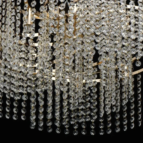 Люстра потолочная Каскад 113010213 MW-Light прозрачная на 13 ламп, основание золотое в стиле классический  фото 10