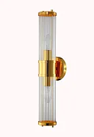 Бра SANCHO AP2 GOLD Crystal Lux прозрачный 2 лампы, основание золотое в стиле классический 