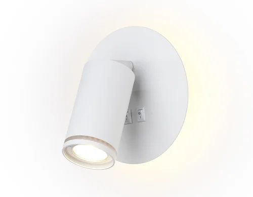 Бра с выключателем LED FW2462 Ambrella light белый на 1 лампа, основание белое в стиле хай-тек современный 