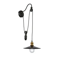 Бра лофт Esperazza SLE120501-01 Evoluce чёрный 1 лампа, основание чёрное в стиле лофт 